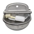 304 нержавеющая сталь с отверстием для слива, автоматическая поплавок для воды, корыта, корыта, коровы, миски для воды, овцы, собаки, козы, крупного рогатого скота