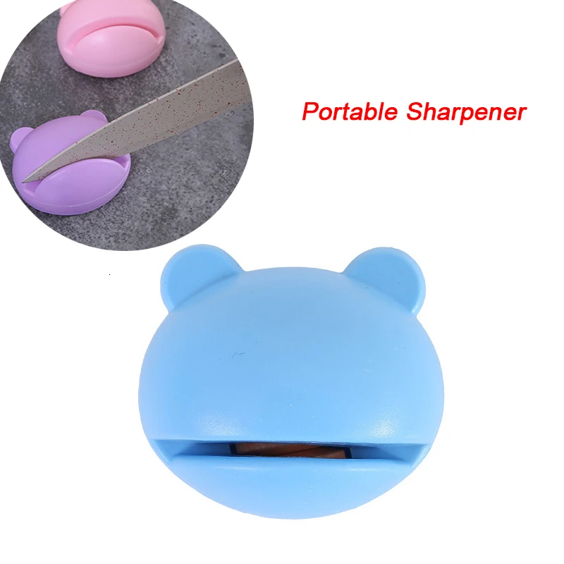 Мини милый мультяшный нож точилка портативный стабильный точильный камень