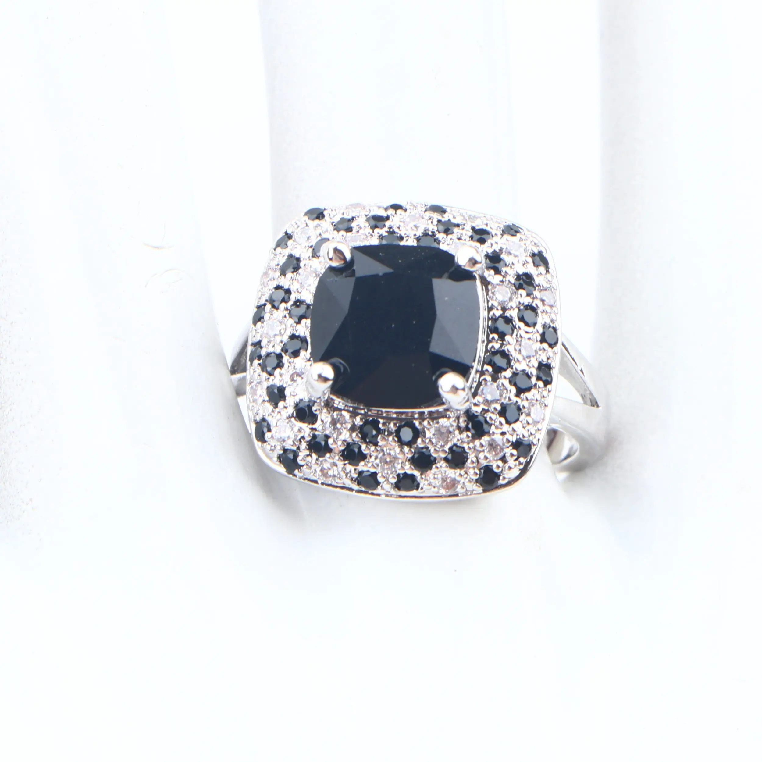 Свадебные Классические Ювелирные наборы с черным кубическим цирконием женские