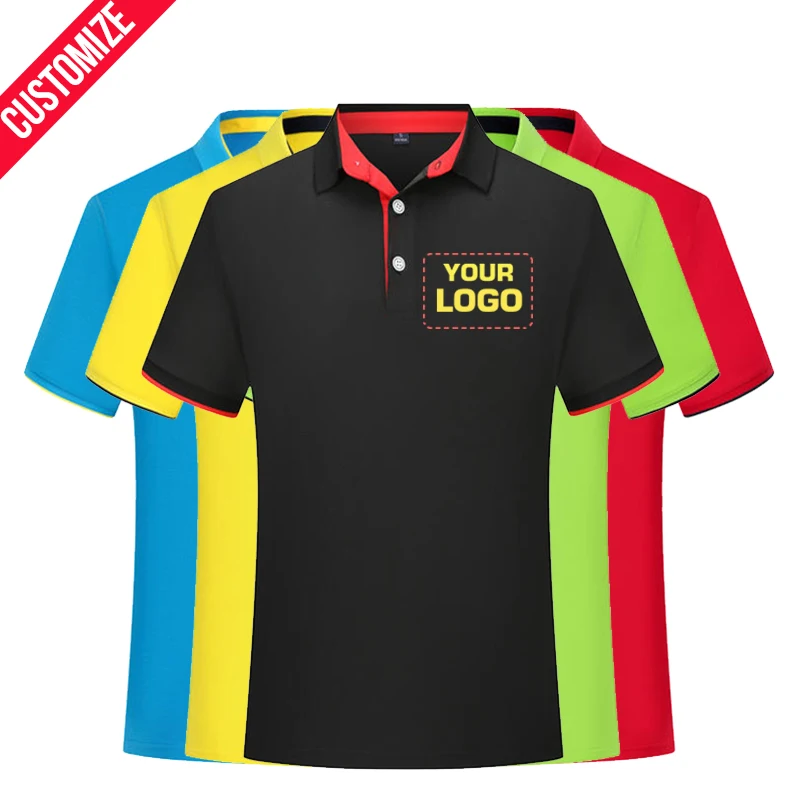 Ваш логотип команды изготовленные на заказ с вышивкой и принтом мужские футболки