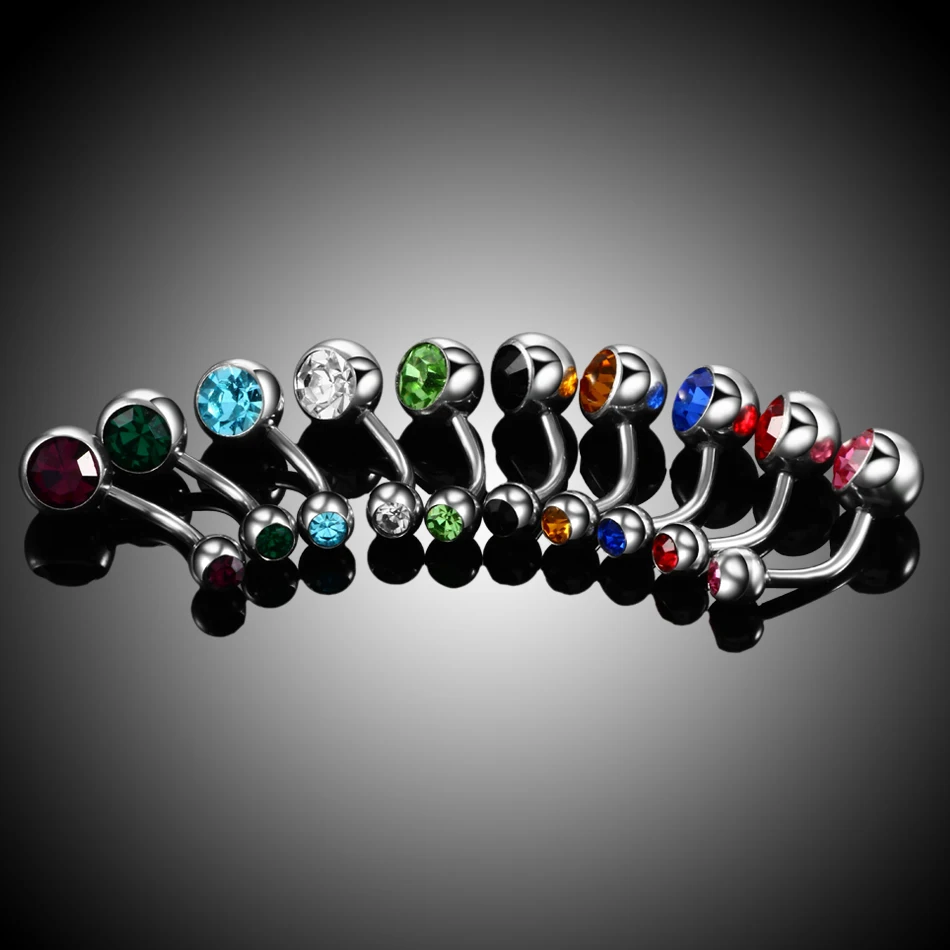 Пирсинг для живота из хирургической стали 5 шт. | Украшения и аксессуары