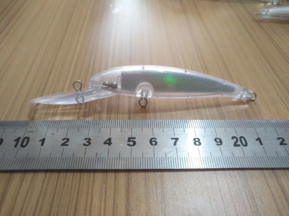 10 шт. Неокрашенная кренкбейт рыболовная приманка корпус 4 1/2 дюйма 3/8 унции пустая