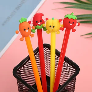 4Pcs Kawaii Vegetable Gel Pen Cartoon Tomato Carrot School Office Supplies Cute Stationery Gift Black Ink 0.5mm Signature Pens 4Pcs Kawaii Vegetable Gel Pen Cartoon Tomato Carrot School Office Supplies Cute Stationery Gift Black Ink 0.5mm Signature Pens