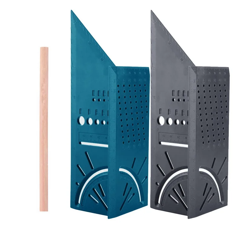 3D угловая измерительная квадратная деревообрабатывающая линейка измерительный