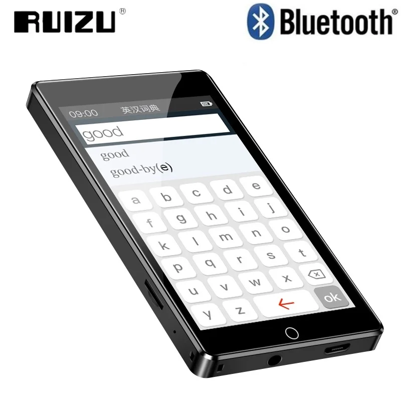 2021 RUIZU H1 полный сенсорный Экран 4 0 дюймов MP3 плеер Bluetooth 8 Гб музыкальный Поддержка