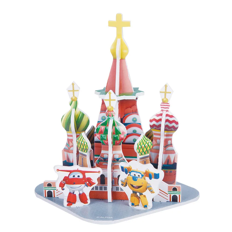 Дисней 3D DIY Замороженные головоломки детские игрушки дети день рождения принадлежности подарок для детей Замок головоломки - Цвет: 4