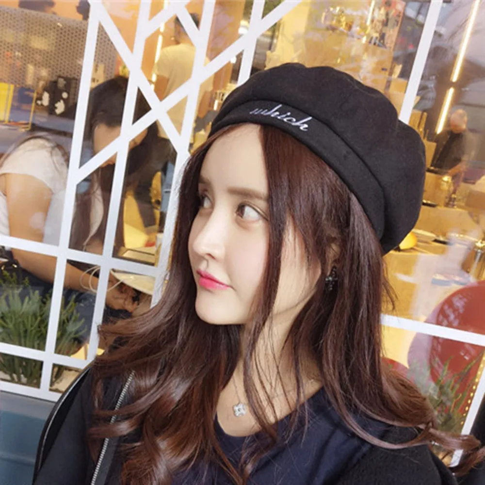 Женские береты на каждый день Осень-зима теплая шапка тыква восьмиугольные тренд