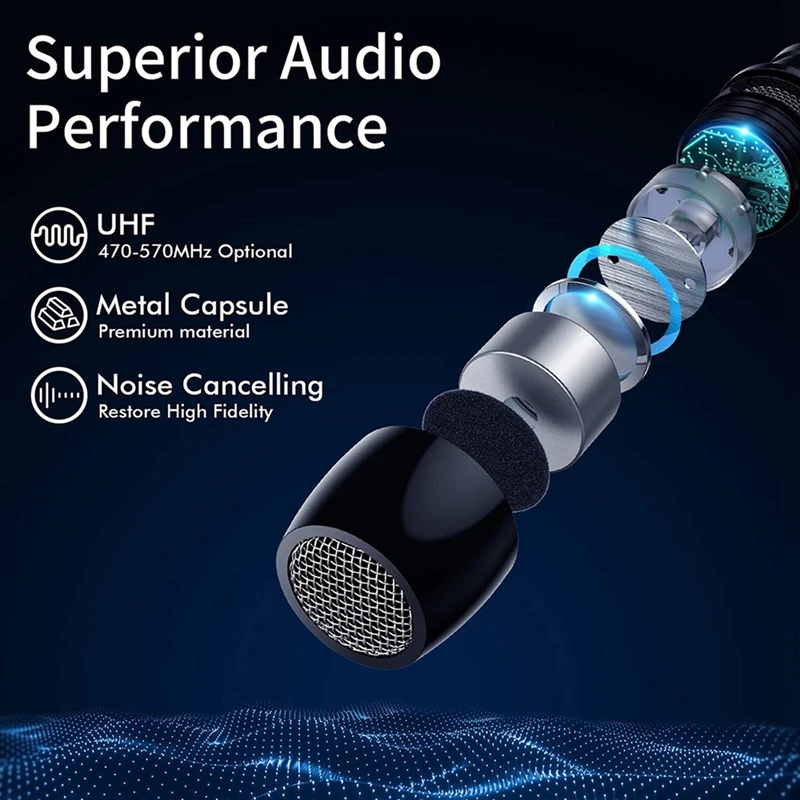 Беспроводной петличный микрофон 750 мАч подключение к iPhone Android |