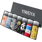 Трусы-боксеры мужские с мультяшным рисунком, нижнее белье для подростков, дышащие трусы, Симпатичные мягкие шорты, 7 шт.