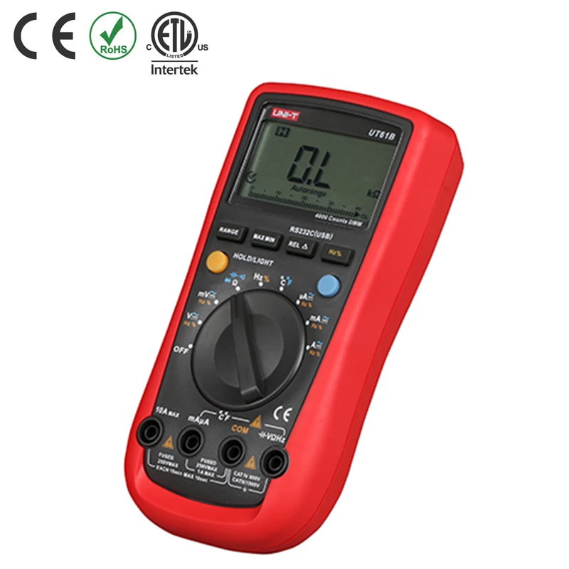 Цифровой мультиметр UT61B для измерения индуктивности Омметр емкость вольт