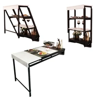 dining room dining table wall mounted table folding small desks rotating telescopic invisible desk wall shelf rack