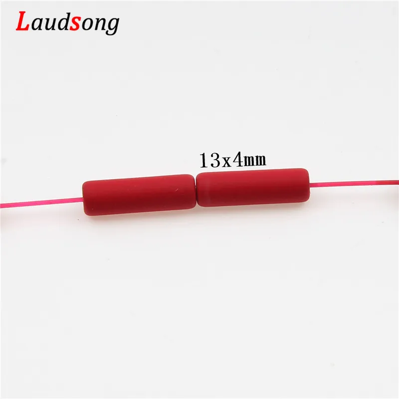 Бусины Из Натурального Гематита цилиндрические свободные каменные бусины для