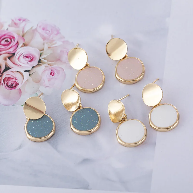 

2020 New Women's Fashion European and American Big Round-shaped Earrings Earrings For Women Girl Party Jewelry Gifts Wholesaler