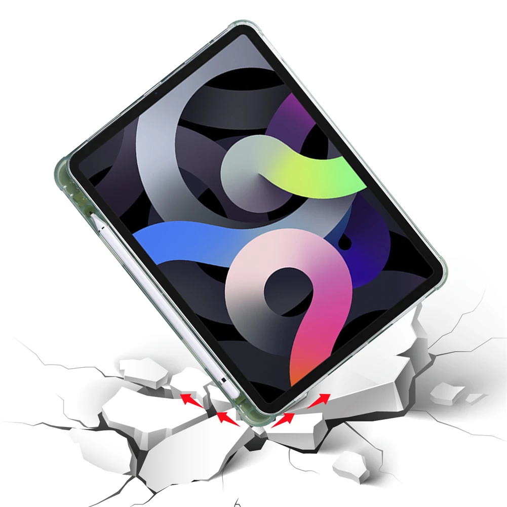 

New Case for iPad Air 4 iPad Pro 11 2018 iPad 9.7 Flip Stand Protective Cover with Pencil Slot for iPad 10.2 7th Gen Air 1 2