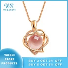 Женское ожерелье с подвеской WEGARSTI, 6 цветов, серебро 925 пробы