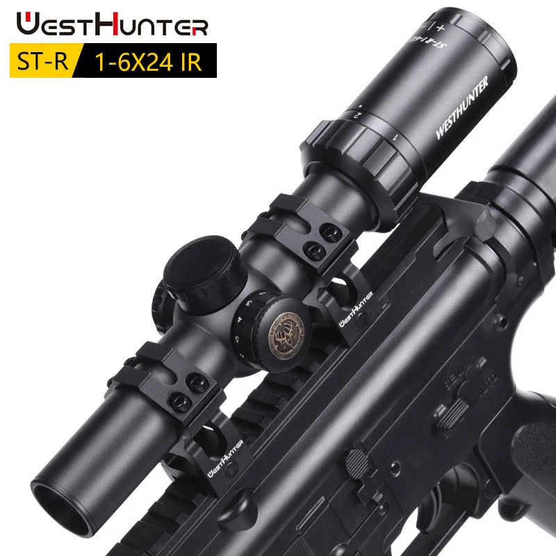 WESTHUNTER ST-R 1-6X24 ИК компактный оптический прицел с гравировкой длинным глазом