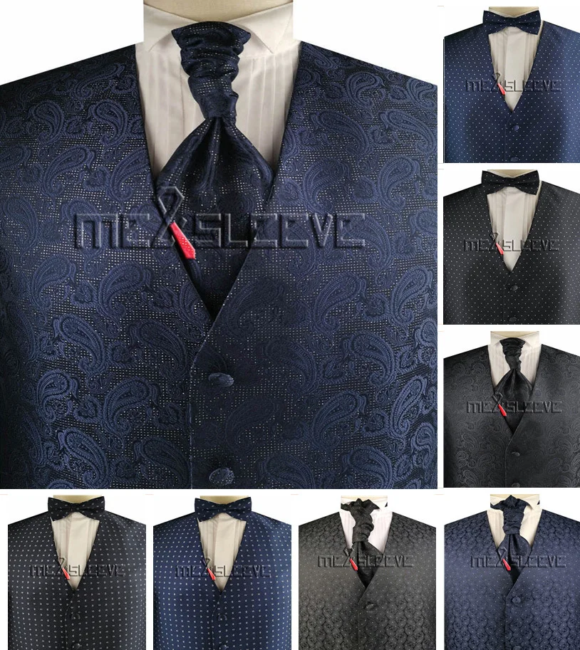 

Free shipping Wedding Tuxedo Clothes Poly Paisley Waistcoat Set