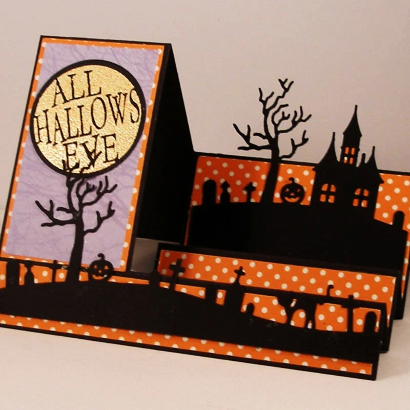 

Halloween Metal Cutting Dies Stencil DIY Scrapbooking Album Paper Card Template Mold Embossing Craft Decoration