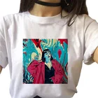 Криминальное чтиво женская футболка модные хип-хоп кепки, кепки в стиле гранж эстетику Harajuku футболка с изображением якоря футболка с принтом Одежда Топ женский