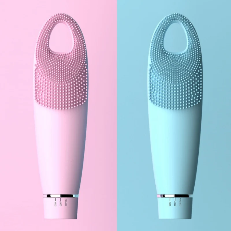 Ультразвуковой вибрационный очиститель для лица водонепроницаемый силиконовый