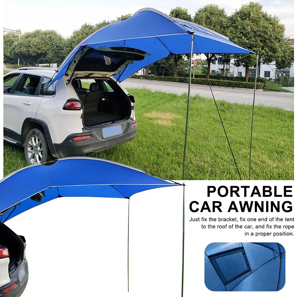 

Lightweight Waterproof Portable Car Rear Tent Durable Tear Resistant Car Side Tent Outdoor Camping Multi-person Shade Pergola