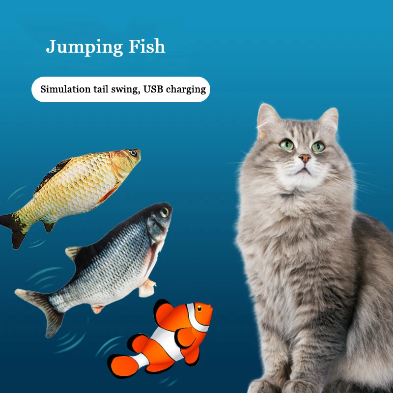 Кота электрическая игрушечная рыбка животное 3D моделирование рыбы из мягкого