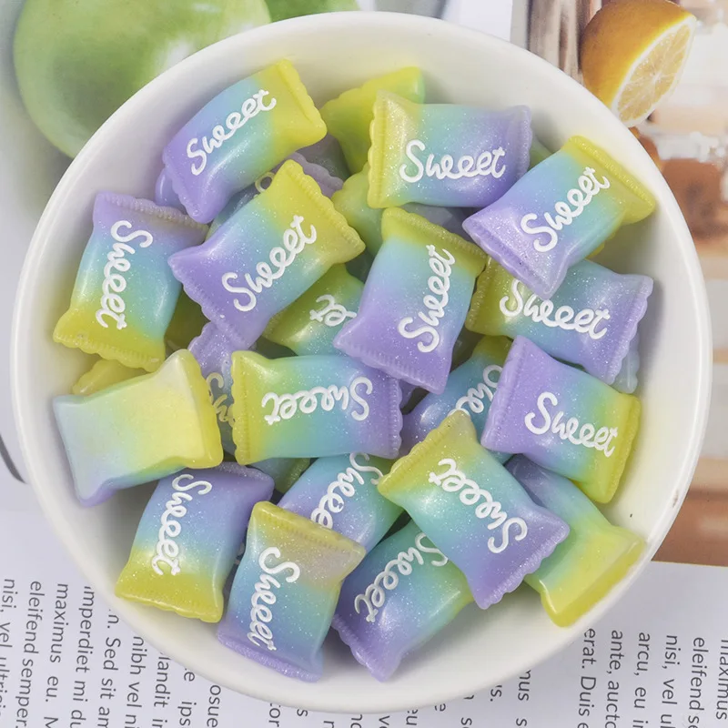 Талисманы для слайма 10 шт./лот радуга сладкий сахар смола товары детского