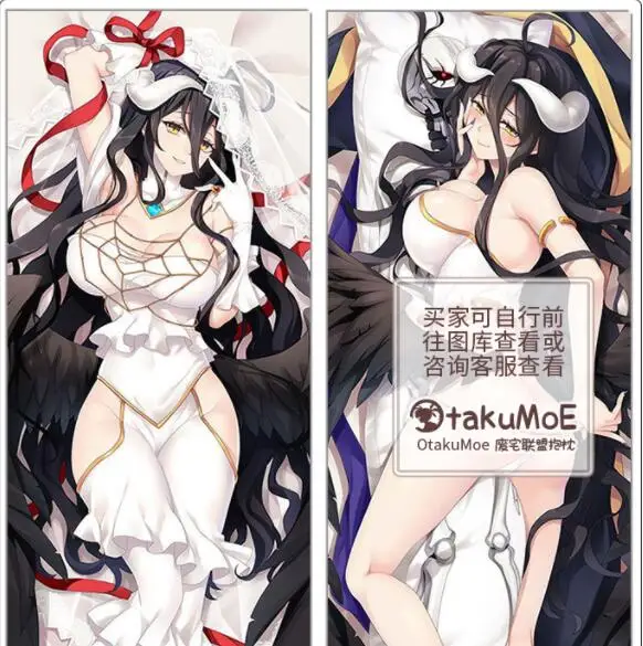 

Anime Overlord Albedo Sexy Dakimakura Hugging Body Pillow Case Japanese Cushion Cover Bedding Xmas Gifts OT