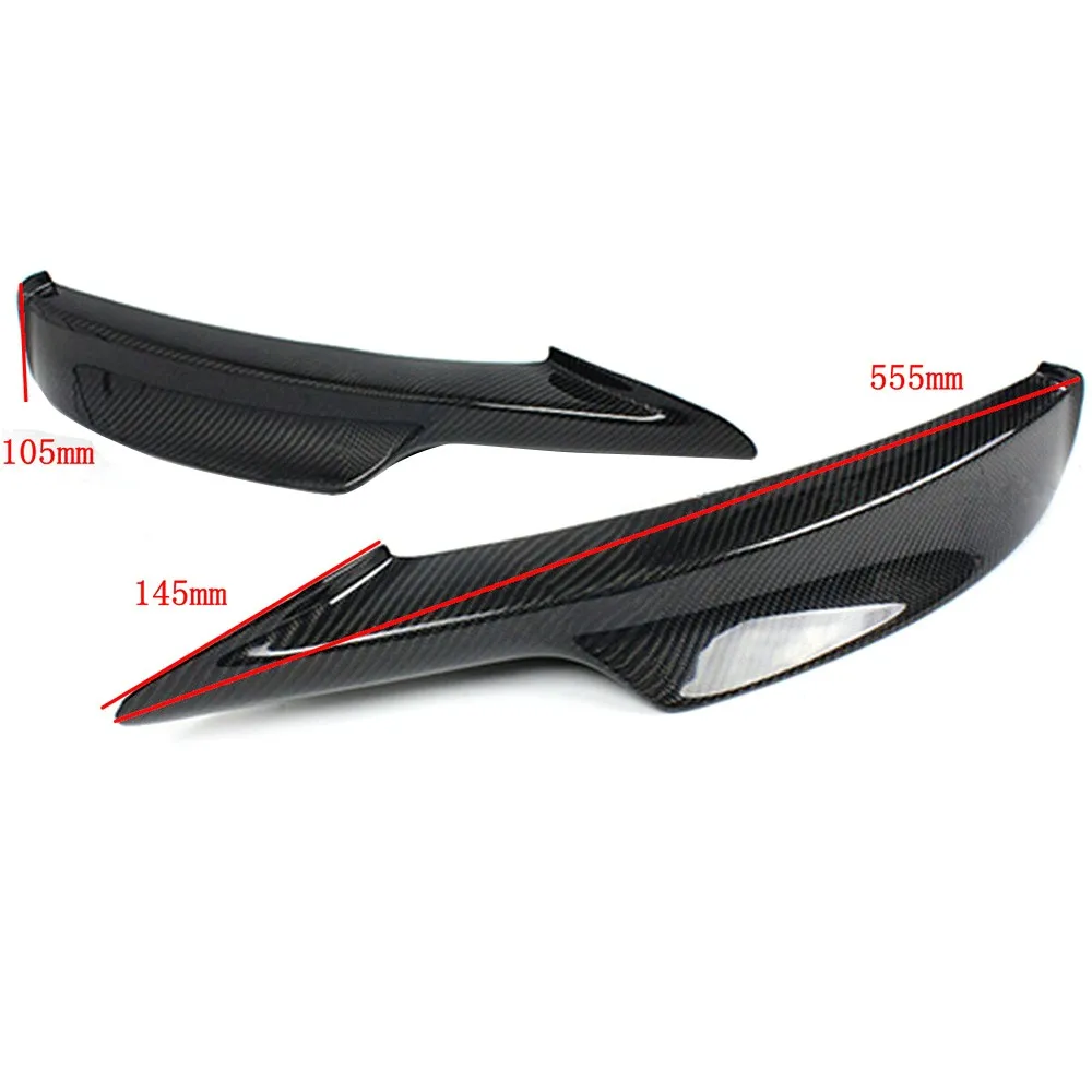 

2pcs Real Carbon Fiber Front Bumper Splitter Lip Left and Right Side Compatible with BMWs E90 335i 328i LCI M-Tech