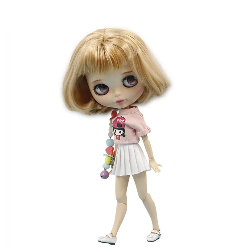 Одежда для кукол Blyth Милая летняя футболка с короткими рукавами мини-юбка 1/6 30 см шарнирная кукла азон Licca куклы Icy аксессуары