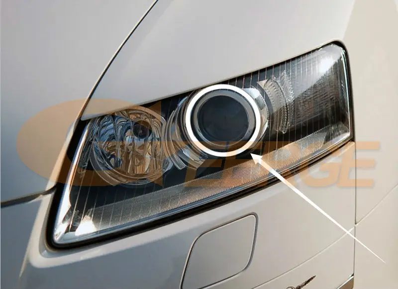 Отличный ультра яркий COB led Ангельские Глазки halo rings Дневной светильник для Audi A6 S6