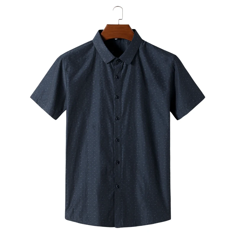 Рубашка мужская с коротким рукавом однобортная летняя принтом большие размеры 6xl