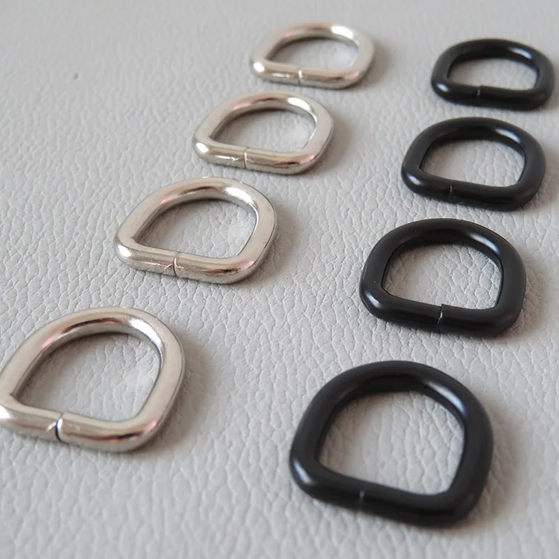 10 шт./лот 12 мм лямка металлическая D-образная Пряжка ремень петля для сумки