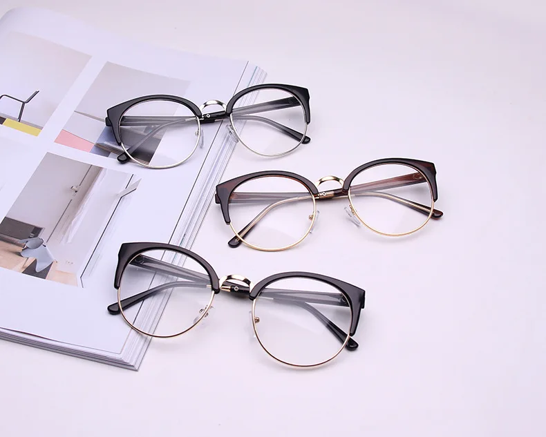 VWKTUUN полуоправа оптические очки для близорукости женские и мужские простые