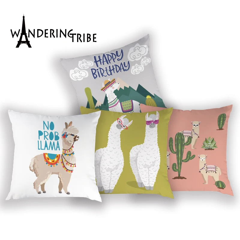 Наволочка на стул из альпаки декоративные наволочки с изображением кактуса