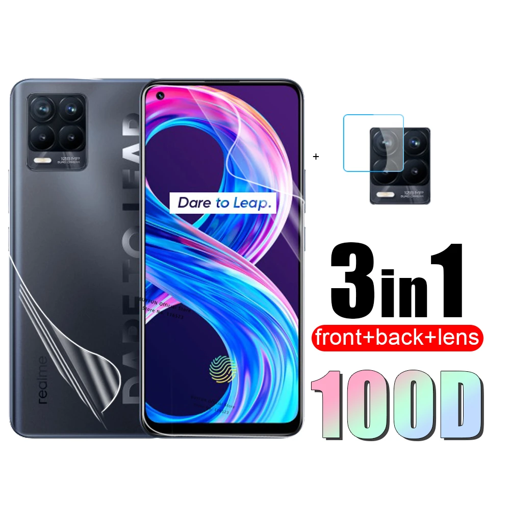 

Гидрогелевая защитная пленка 3 в 1 для Realme 8 Pro