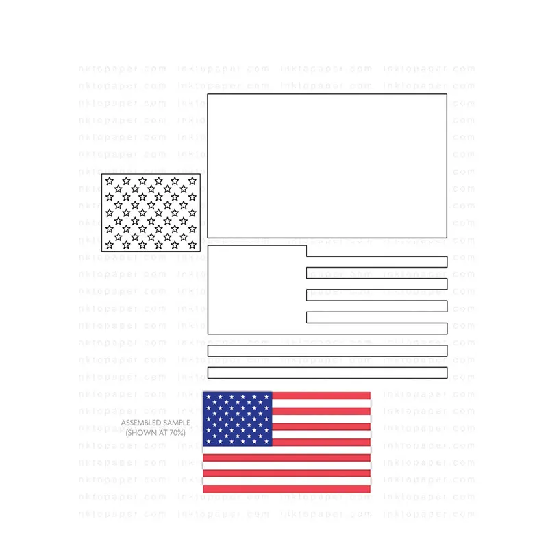 

Hot American Flag Die Metal Cutting Dies for DIY Scrapbooking Crafts Dies Cut Maker Photo Album Template Handmade Decoration
