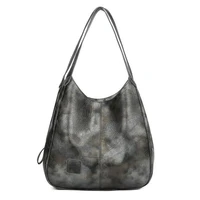 casual women handbag purse large capacity tote bag high quality lady bag vintage hobo bag soft patchwork shoulder bag brown