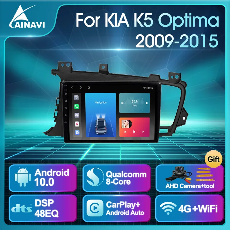 

Автомобильное радио Android 10,0 QLED для KIA K5 Optima 2009-2015 стерео Мультимедийный видеоплеер навигация Carplay все в одном No 2din DVD