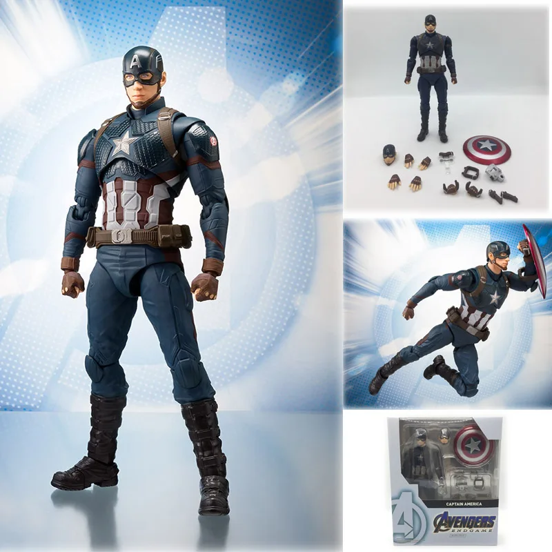 SHF Американский капитан Америка Капитан фигурка игрушка кукла рождественский