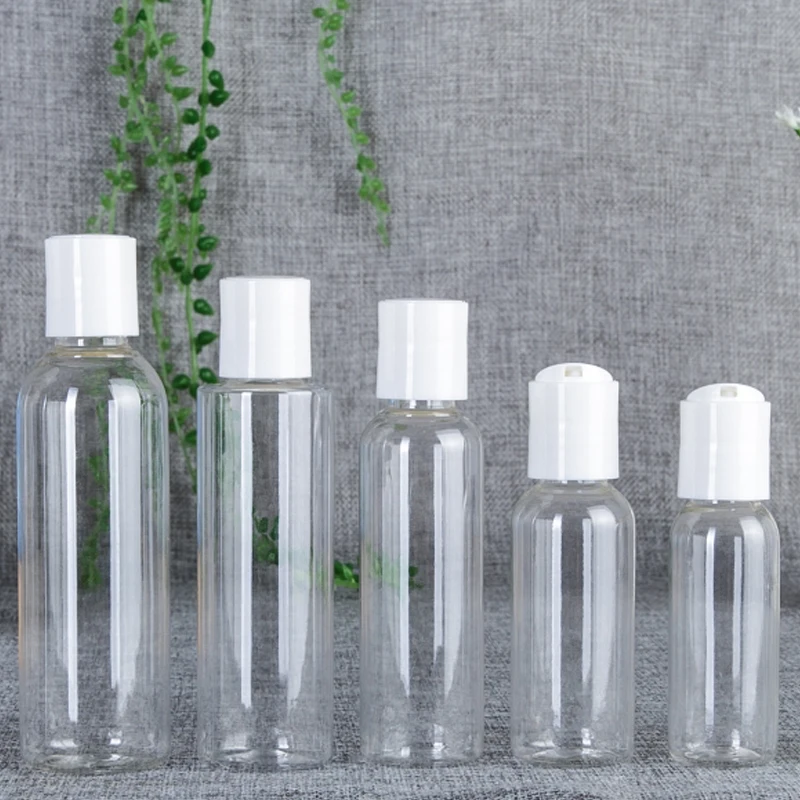 100 шт. пластиковые прозрачные эмульсионные флаконы для лосьона 30 мл|Многоразовые