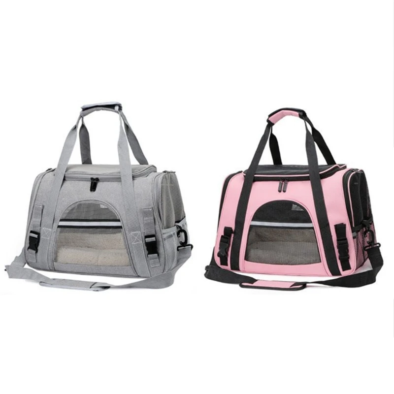 

Portable Pet Carrier Folding Single Shoulder Bag Breathable Carrying Handbag for Small Dogs Puppies Cats Messenger Bag