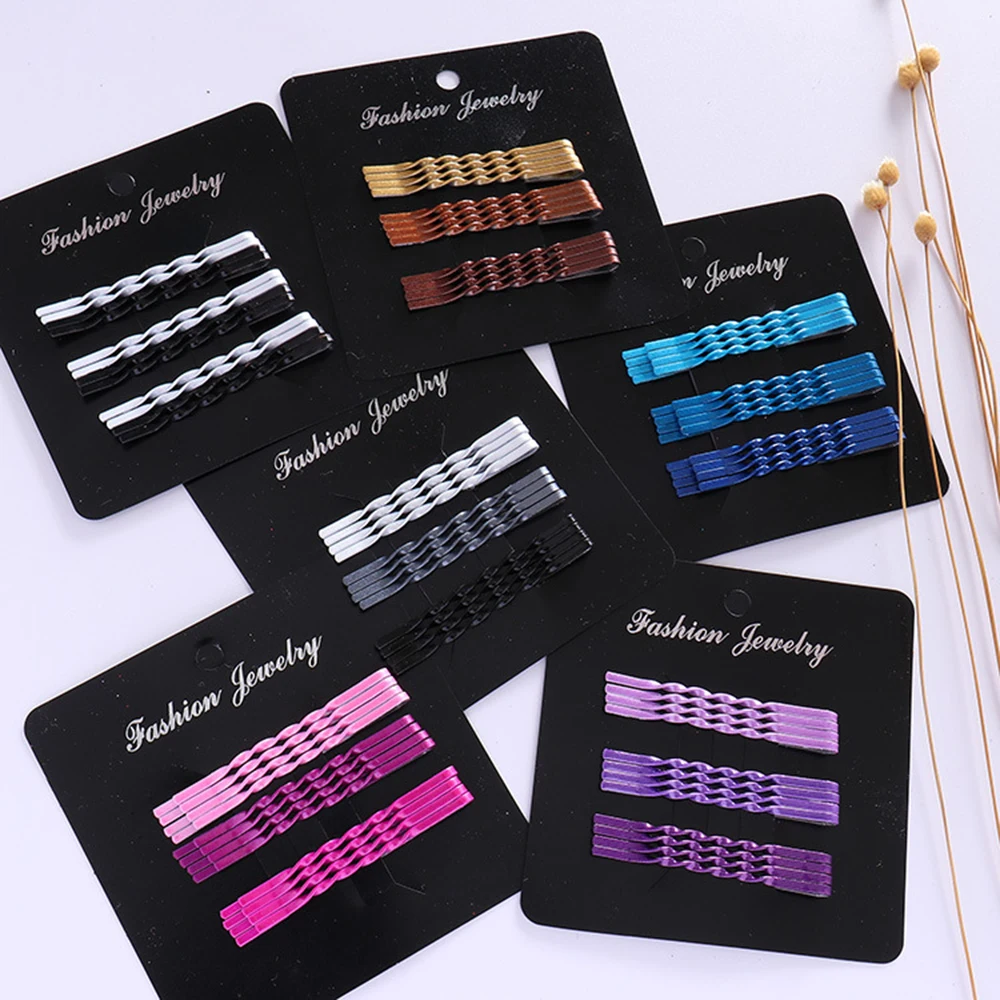 12 шт./лот хорошего качества красочные Спиральные заколки для женщин и девочек