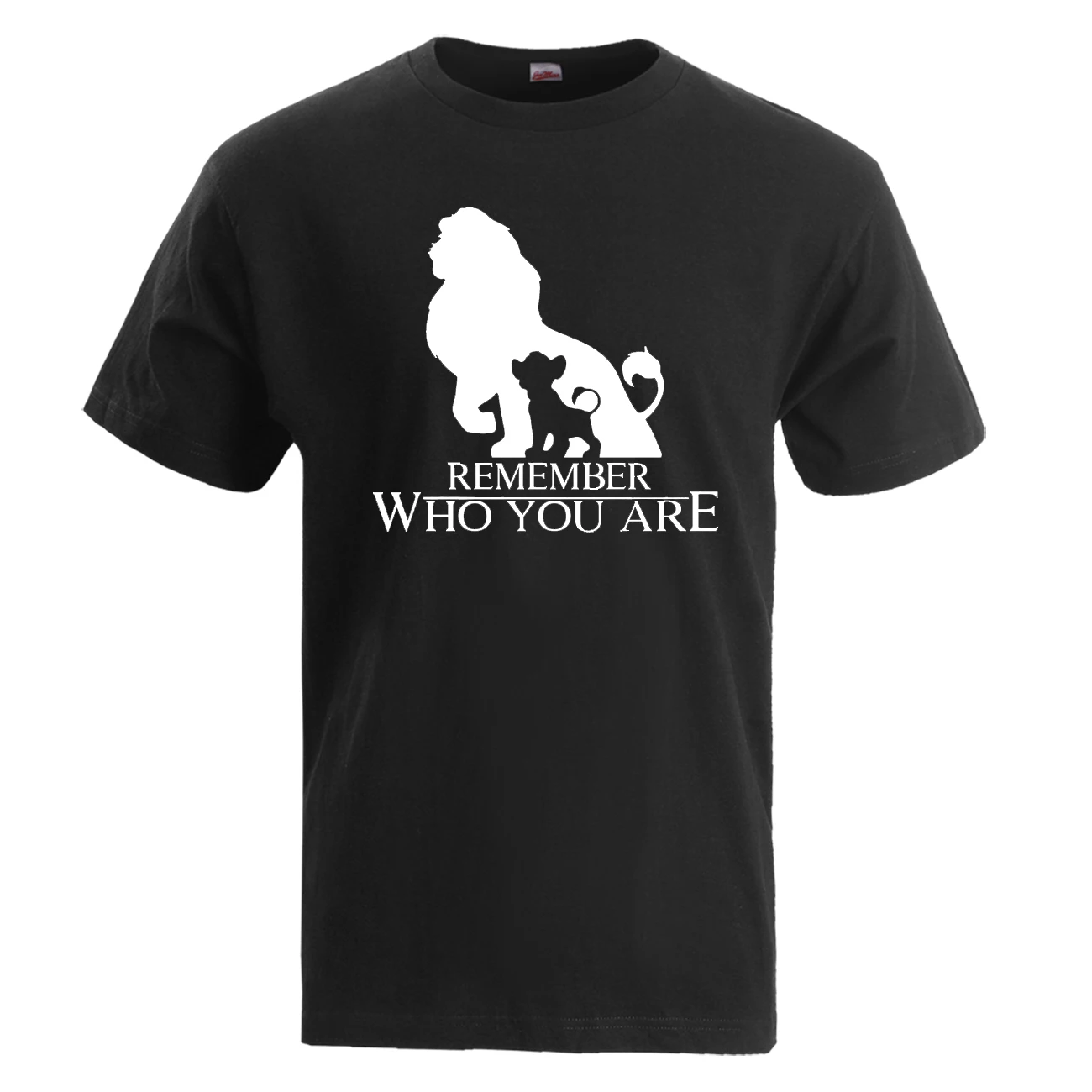 Мужская футболка с принтом Вспомним кто ты Король Лев лето 2019 круглым вырезом