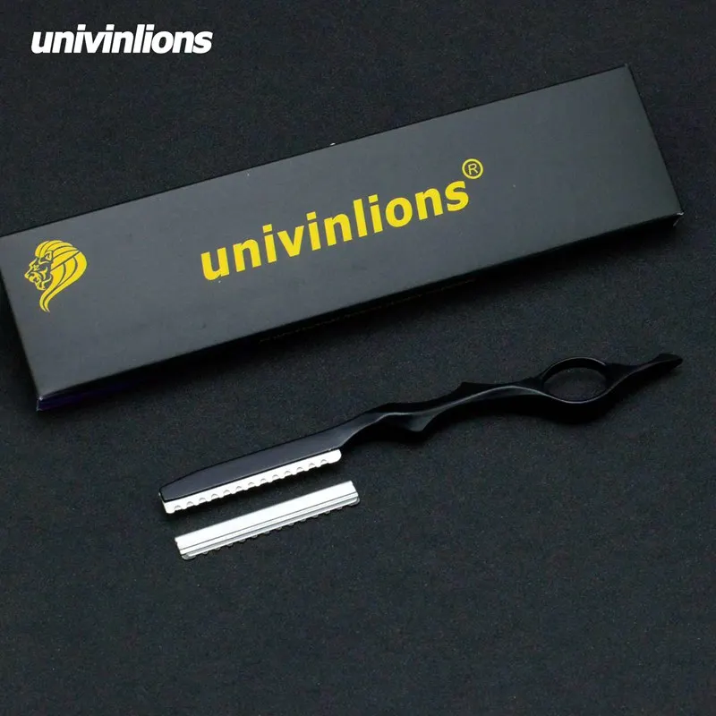 Univinlions 1 more blade многоцветная Парикмахерская Филировочная бритва прямая нож для