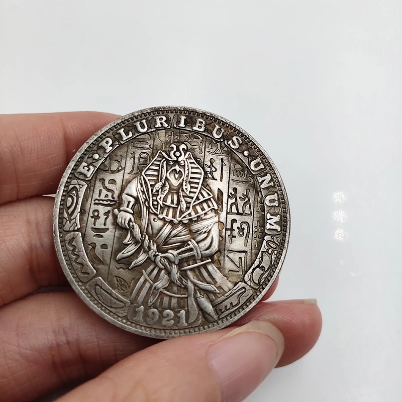 Памятная монета Хобо в США 1921 Древняя египетская мифическая покровитель один