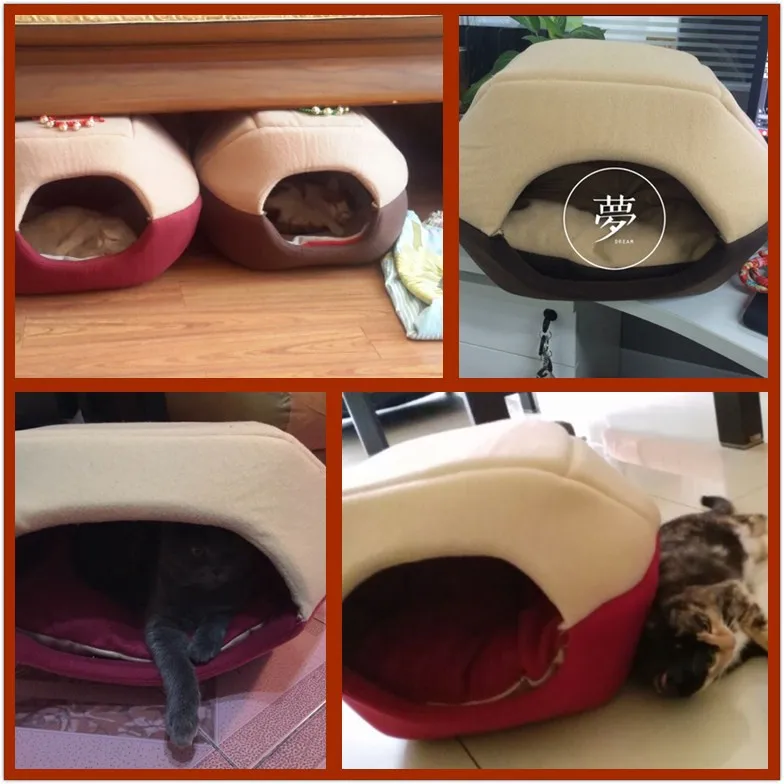 Складная кровать для кошек мягкая домашних питомцев товары животных подушка