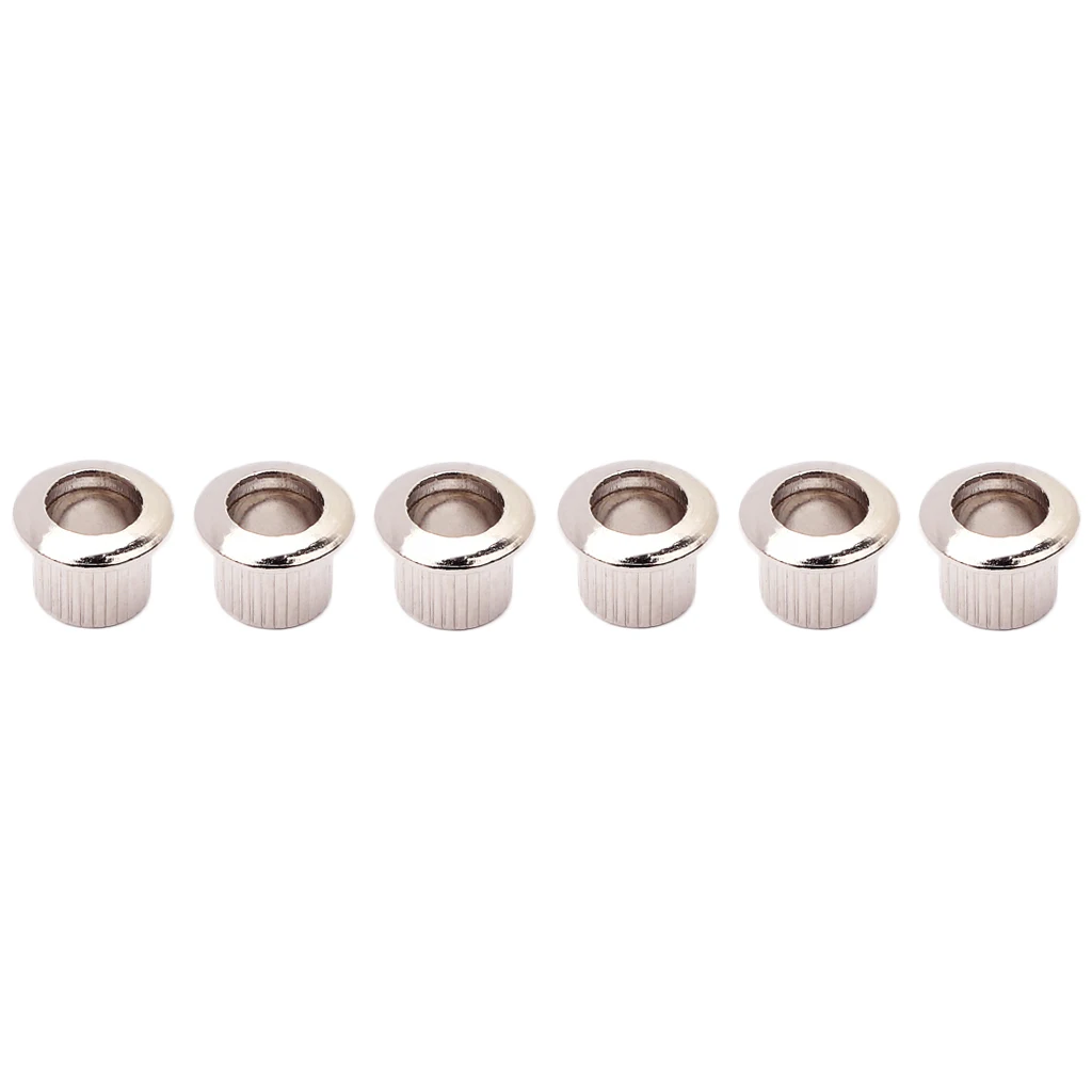 6pcs Nickel 8mm Metal Vintage Guitar Tuner Conversion Bushing Adapter Ferrules Bushings Parts Accessories | Спорт и развлечения