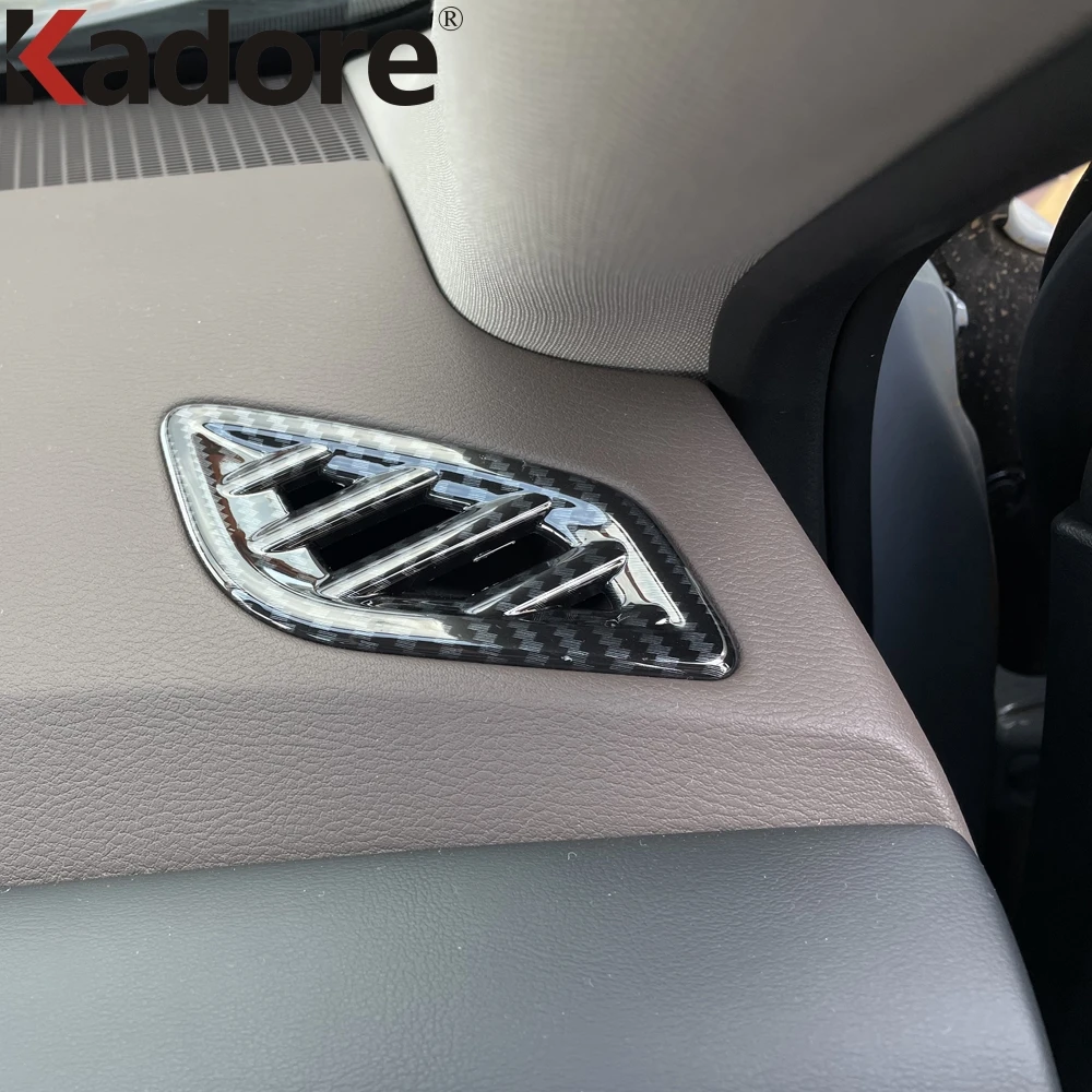 Для Nissan Rogue X-trail 2021 2022 передняя рамка из углеродного волокна для вентиляционного