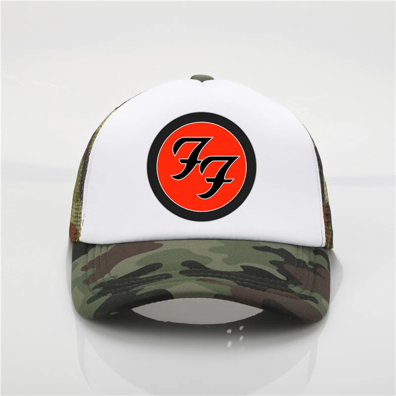 Модный сетчатый головной убор Foo Fighter печать бейсбольная кепка для мужчин и wo мужская летняя трендовая Кепка новая молодежная Джокер Солнцезащитная шляпа пляжный козырек шляпа